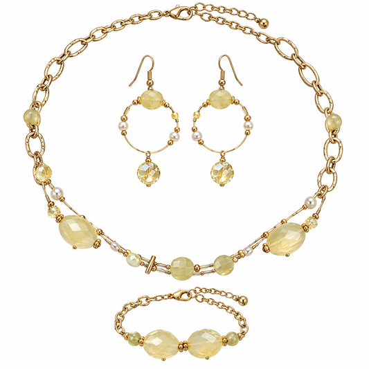 Poison Ivy Gold and Green Jewelry Set