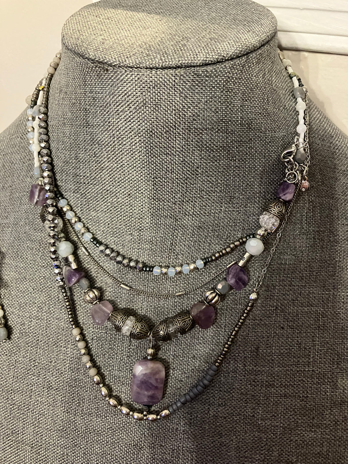 Amethyst Dream Double Strand Necklace